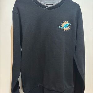 Miami Dolphins Black Sweatshirt with Dolphin Logo